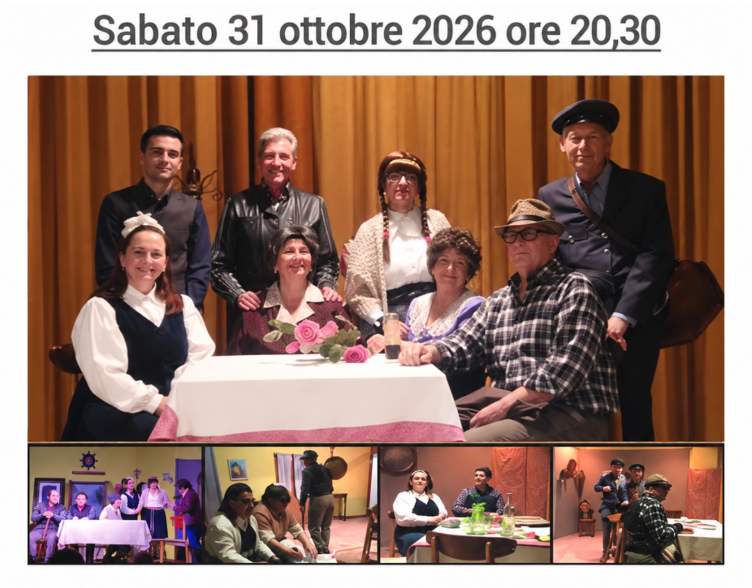 EVENTO TEATRALE GRATUITO "A NO SAVERLA GIUSTA" A BOJON DI CAMPOLONGO MAGGIORE - Sabato 31 ottobre 2026 ore 20,30